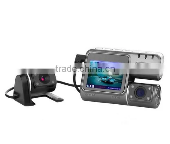 2.0 TFT HD Car DVR with Dual Camera IR Night Vision G-sensor + 120 Wide Angle Lens X2 Remote control car camcorder