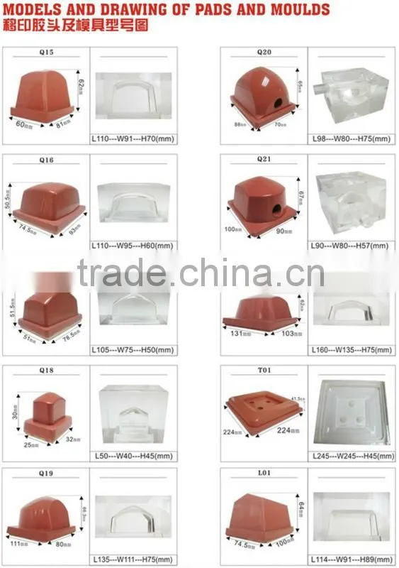 Pad Printer Silicone Rubber Print Head