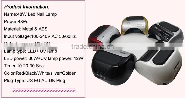 2016 year high quality 18K CCFL nail lamp 48w ccfl uv led lamp with CE&ROHS