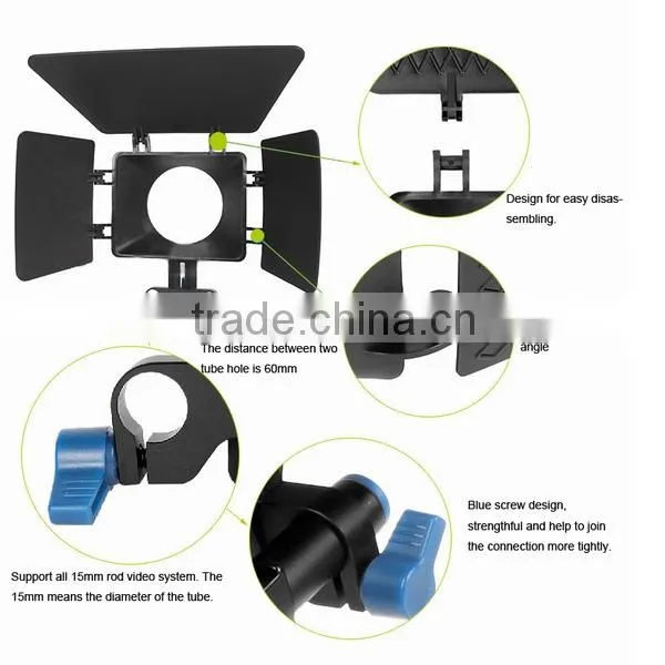 Commlite Video Camera System Kit Video Rig + Follow focus + Matte box