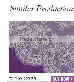 2016 new design Eyelash white Lace french fabric