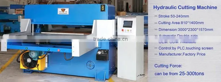 hydraulic automatic aquarium sponge filter press cutting machine