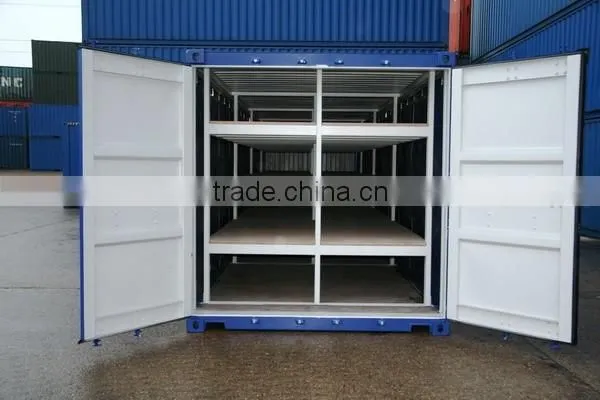 New 20 ft 40 foot curtain side container with shelves