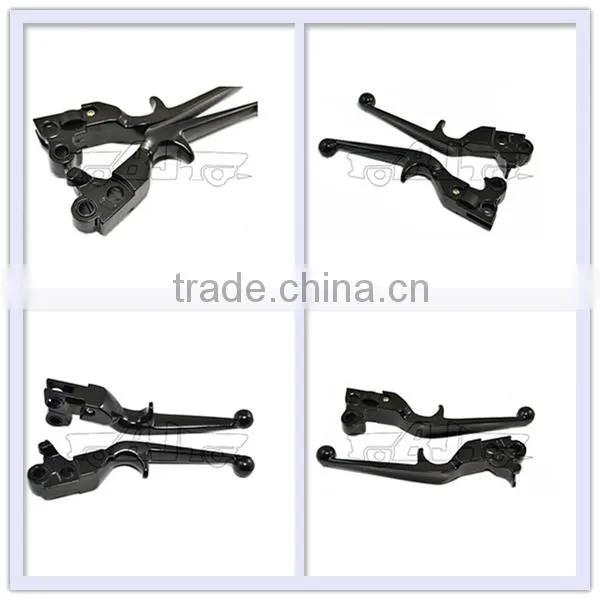 BJ-LS241-021 Custom black motorcycle clutch levers for 1996-2010 FLSTN DELUXE