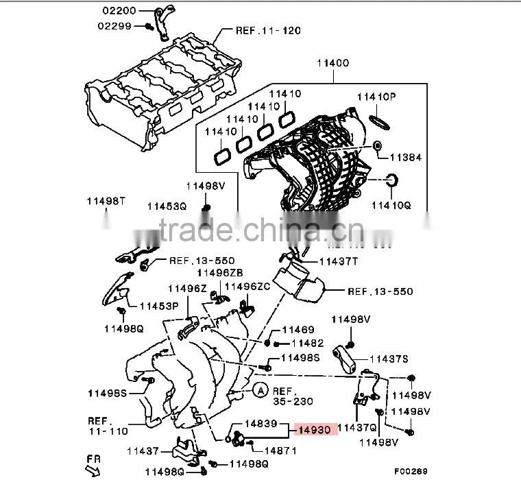 High Quality Inlet Manifold Absolute Pressure Sensor For Mitsubishi ASX Outlander XL PAJERO GA2W GA3W GF7W V87W 1865A139