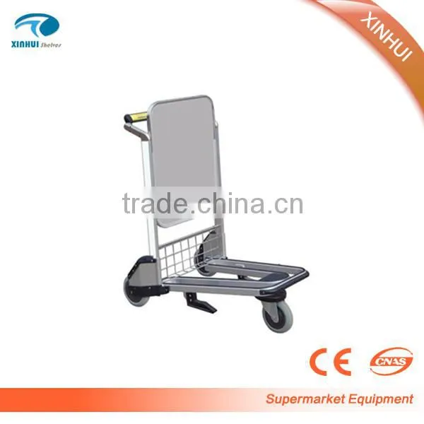 Aluminum Luggage trolley airport hand luggage trolley luggage carrier trolleys