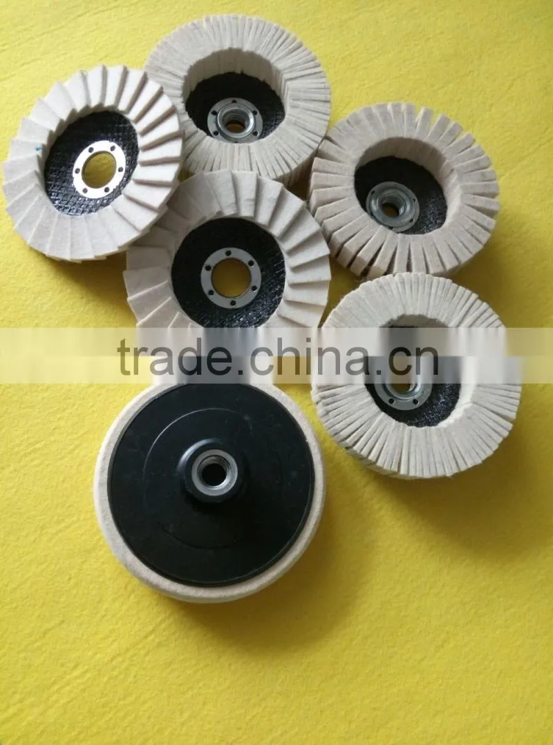 Wool Felt Polishing Wheels / edge felt wheels/Felt Buffing Wheels
