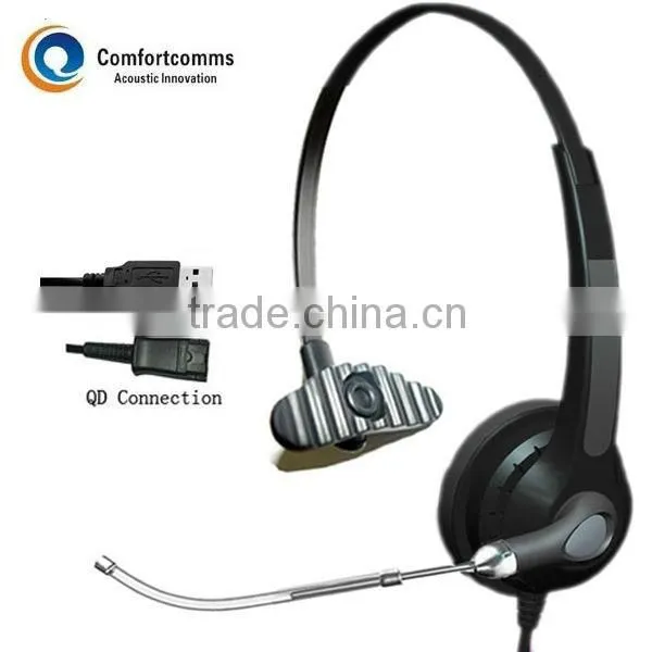 Monaural computer usb headset HSM-900NPQDUSBS