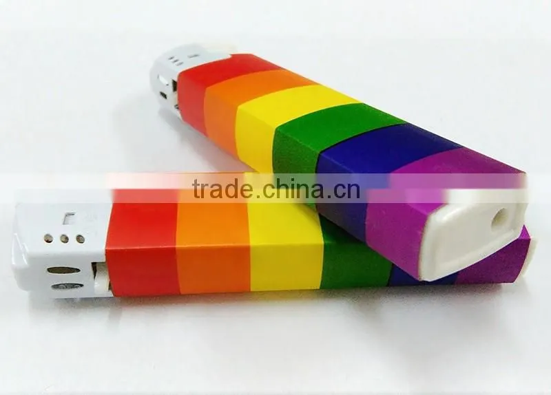 Fashion colored ribbon paper rechargeable lighter 2016