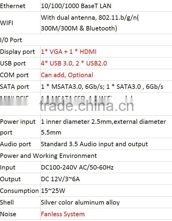 Gigabit Lan Fanless Broadwell Core i3 5005U Mini PC TV Box Windows/Linux Kodi 8GB RAM 512GB SSD 500GB HDD WIFI for , Cyber Cafe