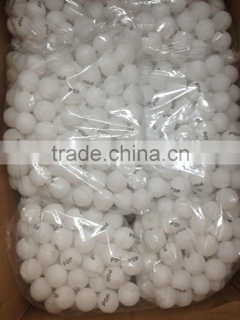 PP Plastic bulk packing 40mm seamless pingpong ball with customized logo printing