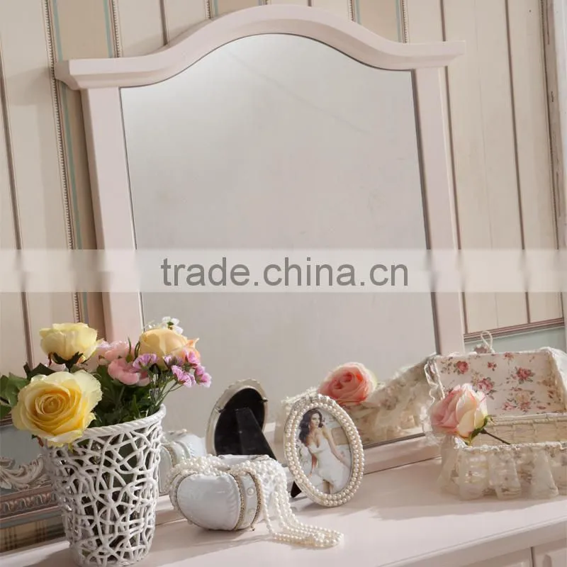 Modern White Wood MDF Panel Simple Vanity Korean Furniture Dressing Table