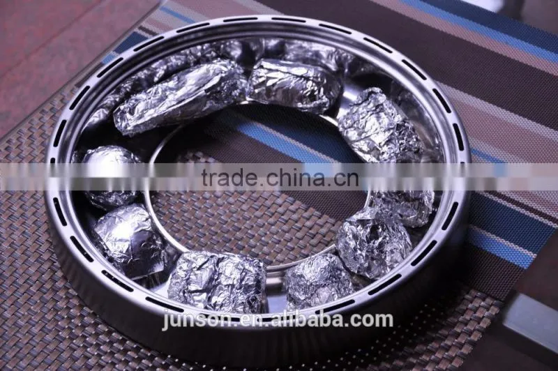 Smokeless and portable BBQ charcoal grill