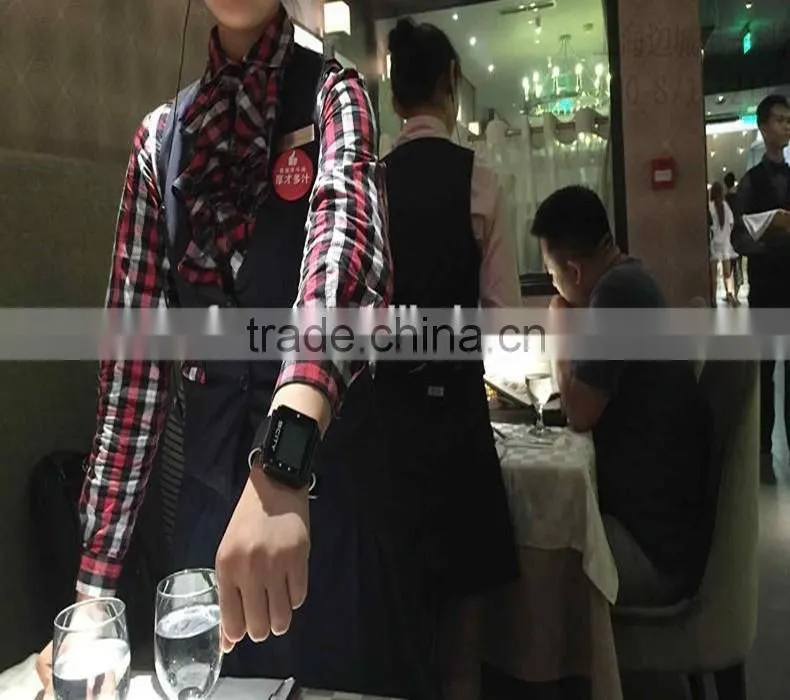 Classical design 300M call range watch pager and call button restaurant waiter calling system