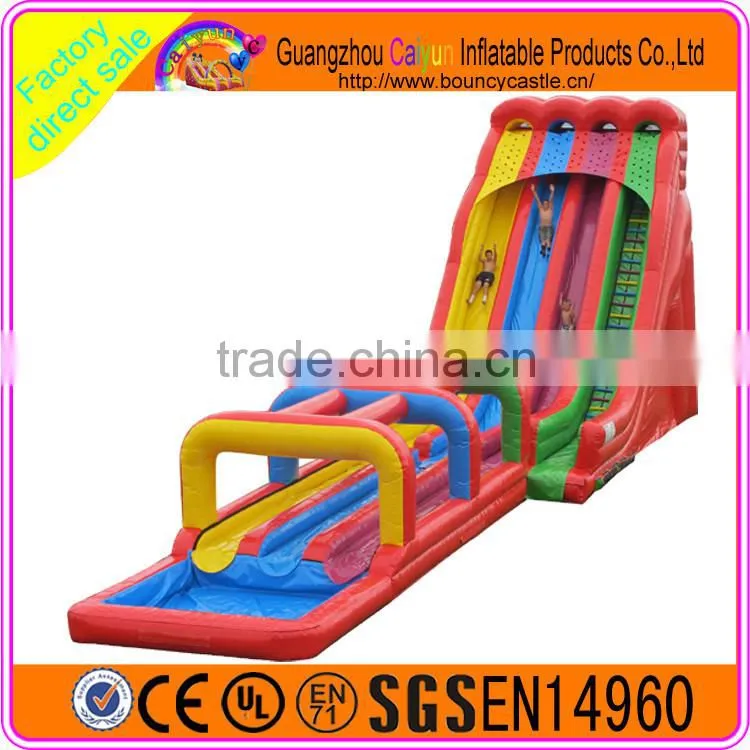 Best quality giant cheap colorful slide/inflatable water slides for sale