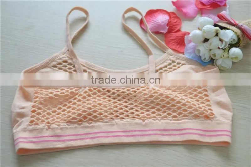 Pep bodyline seamless girls cami crop top sport bra young underwear
