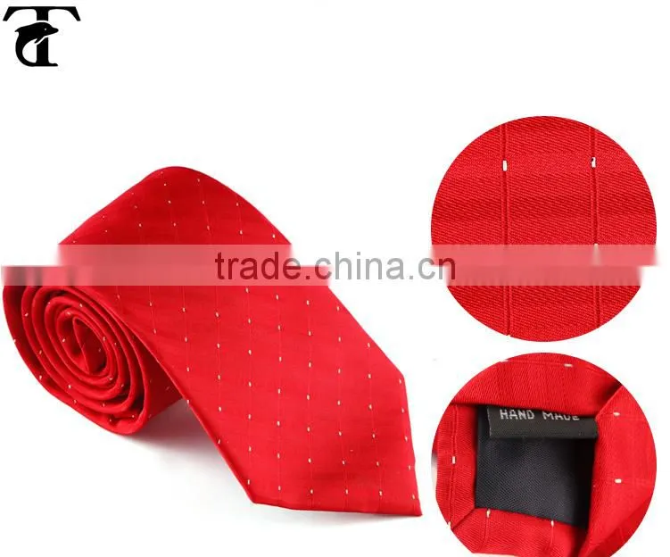 fashion printing design weddiing tie red party necktie for mens