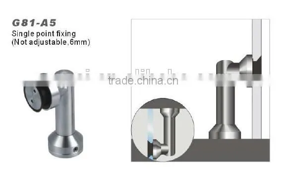 Popular modle Stainless steel glass door fitting for sliding door( glass connector)