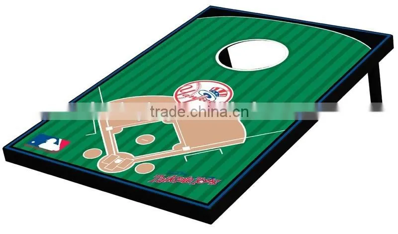 professional wooden corn hole toss game for outdoor game and garden games with sand bag