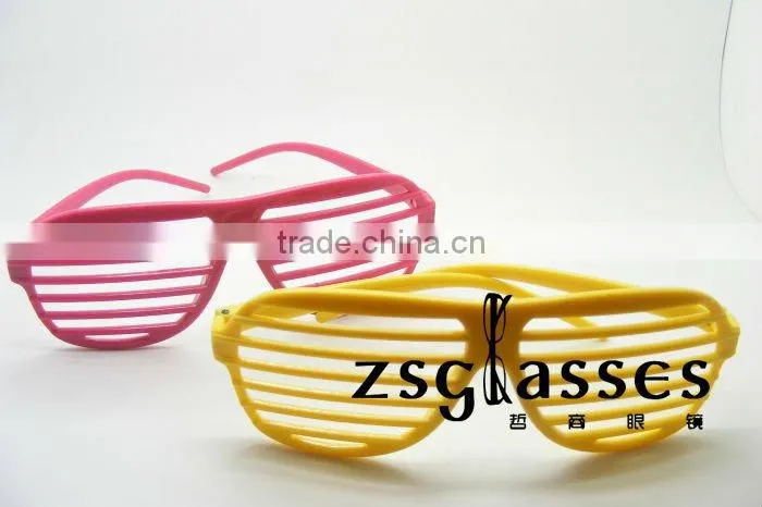Hot sale cheap shutter shade sunglasses /promotional plastic glasses/promotion sunglasses