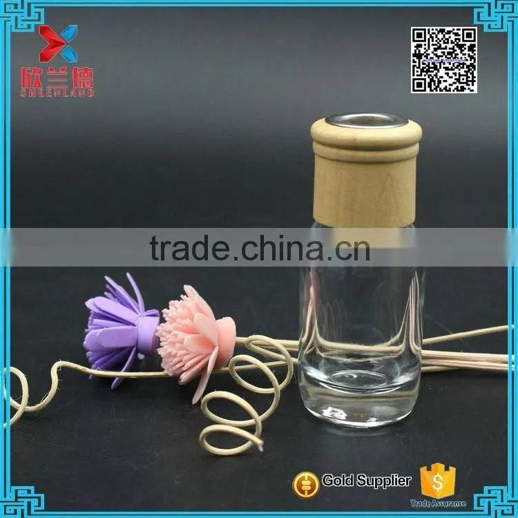 Eco-friendly 190ml Reed Diffuser Glass Bottle cute round shape