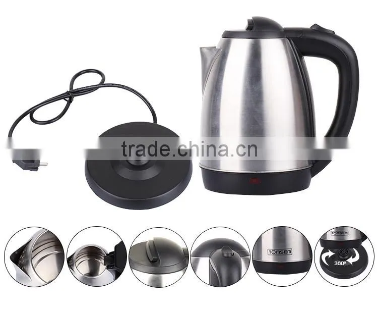 1.8L Silent Boiling Best Seller Electric Stainless Steel Kettle