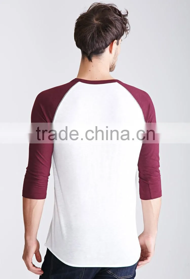 3/4 sleeve raglan t-shirt Customize New Design