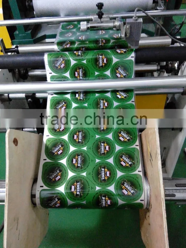 Flexo yogurt aluminum foil lid punching machine