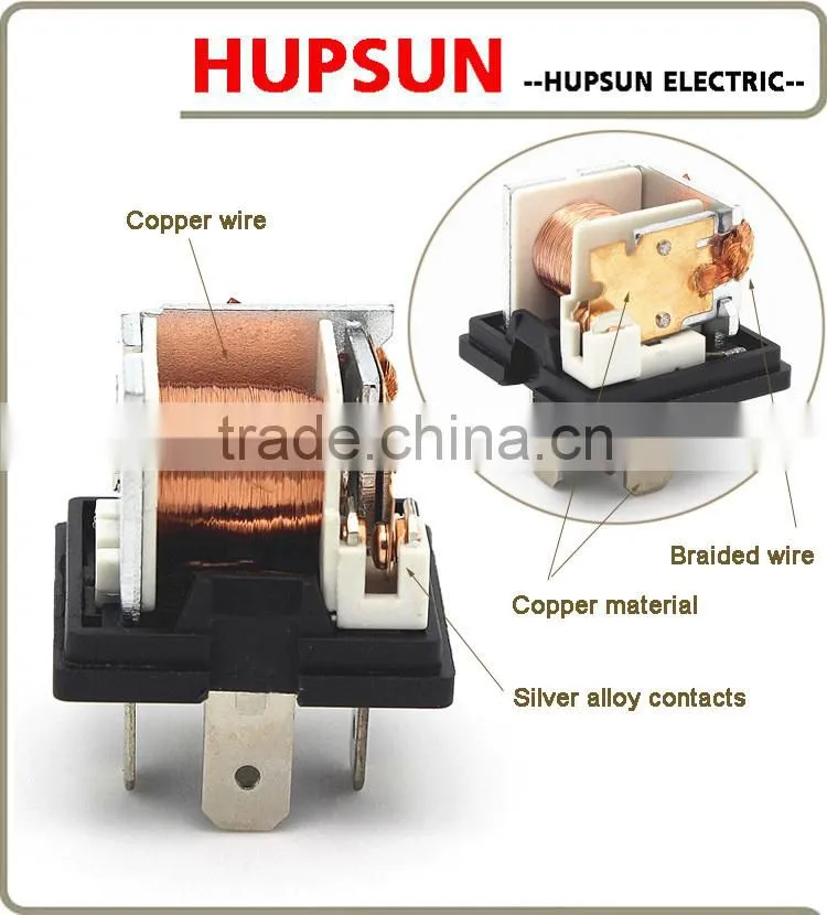 Water-proof 5PIN car relay, JD1914 12V 40A car relay