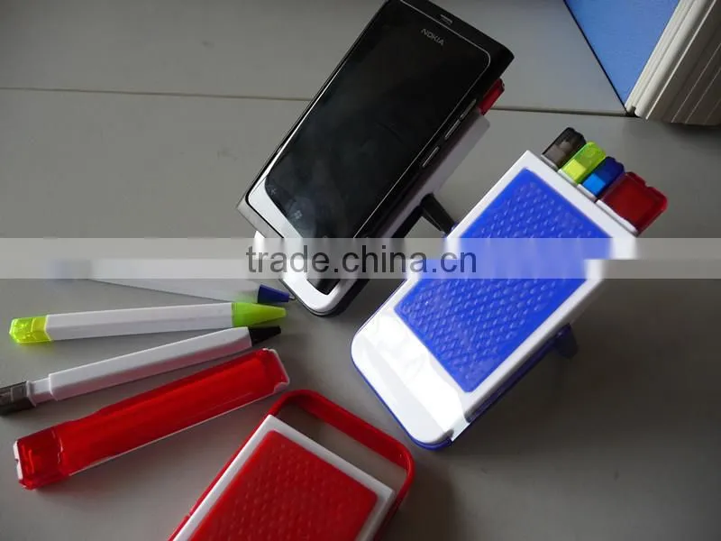 New design plastic mobile phone holder pen gift set