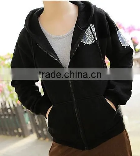 Attack on Titan thin section of men and women Corps survey printing hoodie