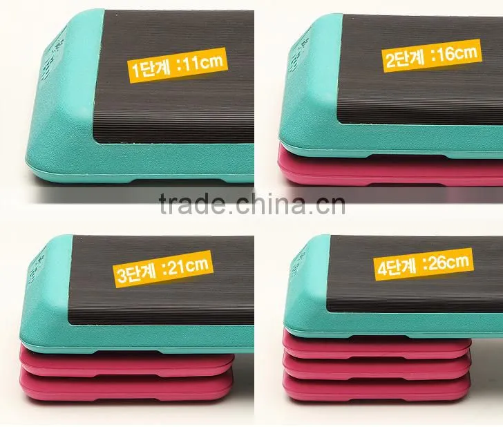 Club-Shaped Aerobic 3 Step Box/ Gym Equipment/ Rack
