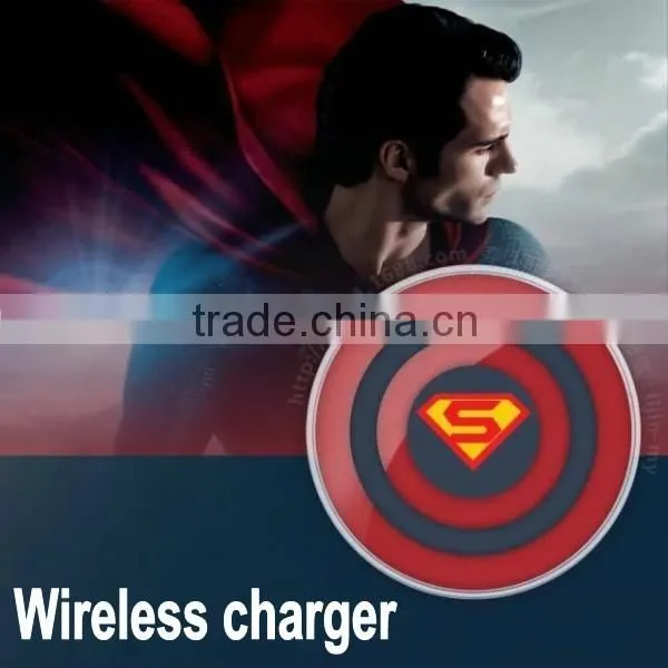 For samsung S6 edge QI wireless charger, for Samsung S6 edge Avengers edition Wireless charging pad Captain America Shield