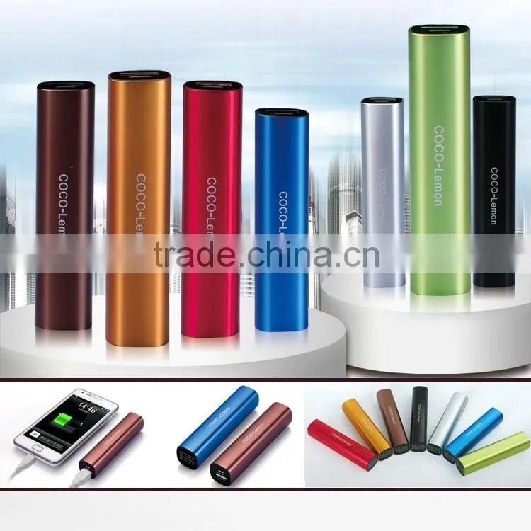 Rectangular stick shape 2200mah and 2600mah battery pack available
