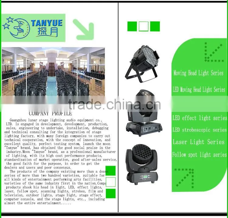 China supplier 25*30W multicolor LED staining matrix lighting