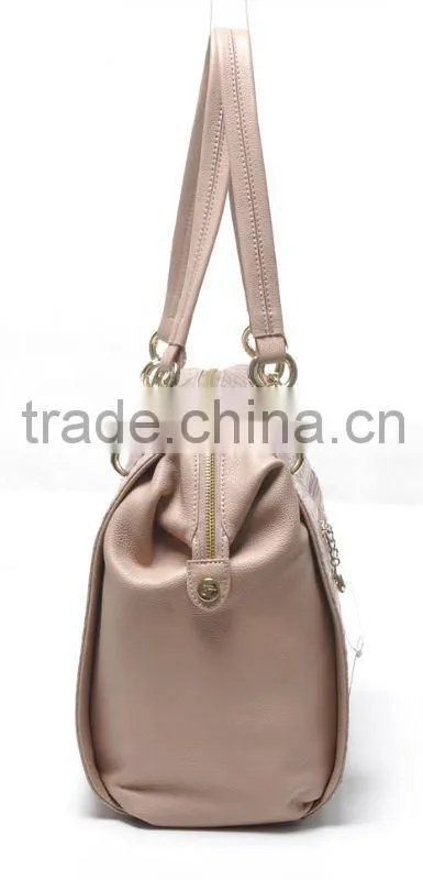 New arrival! Pink crocodile leather large satchel bags 2012 fashion trend