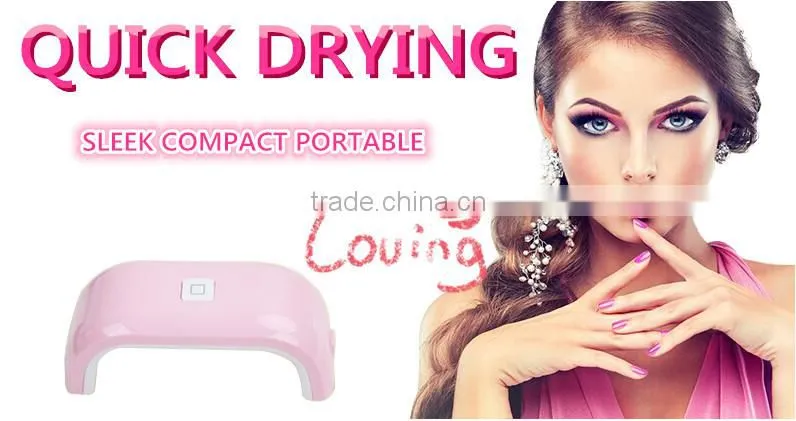 CE RoHS listed nail dryer portable 9w led uv nail lamp