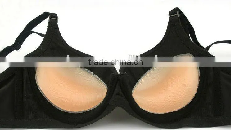 sexy three types silicone breast inserts