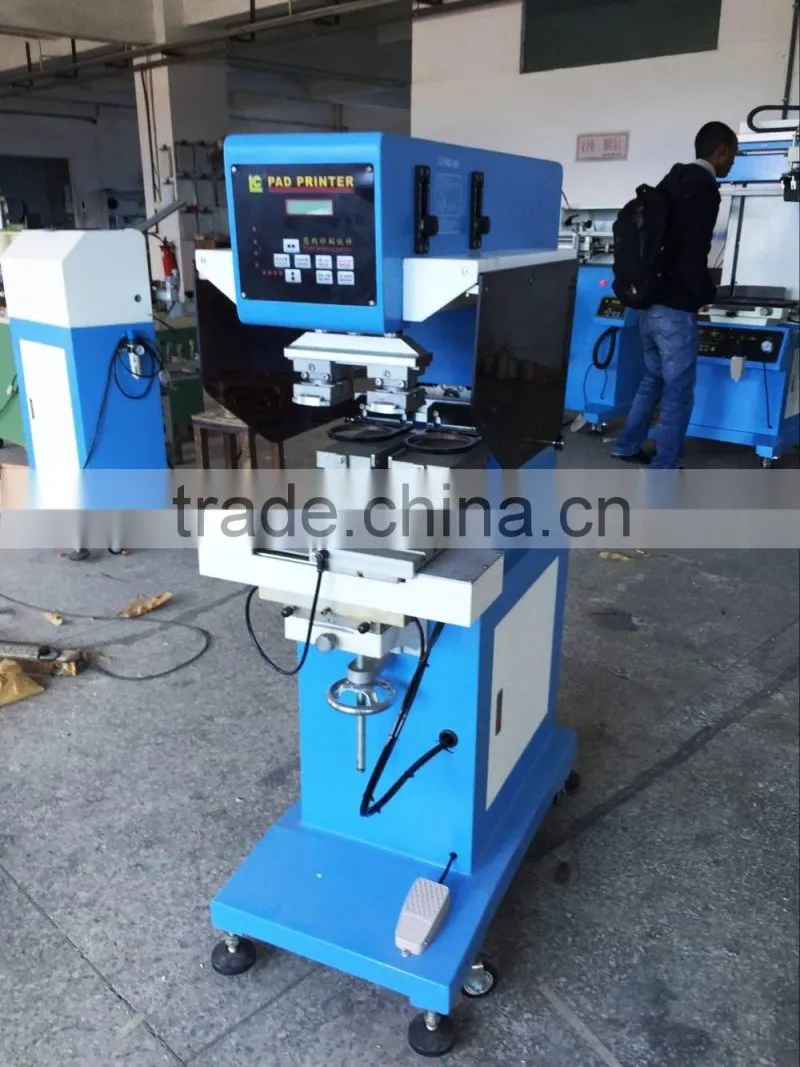 two color printing machine cap logo printer bottle caps printing machine LC-PM2-150T