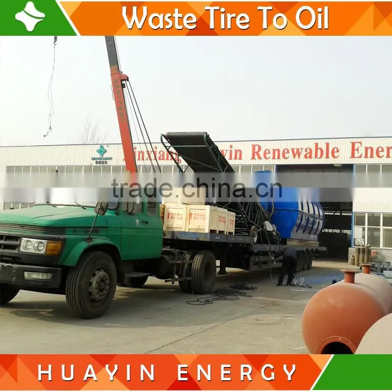 Put into cars diesel waste black engine oil recycling plant