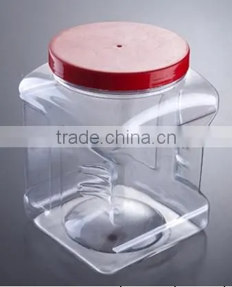 large plastic storage candy jars with lids