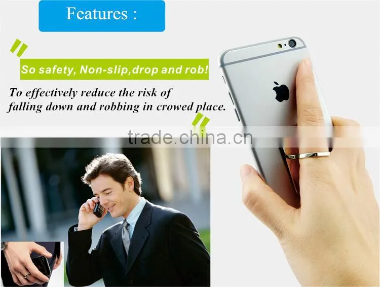 rectangle crystal smart ring finger grip stand holder
