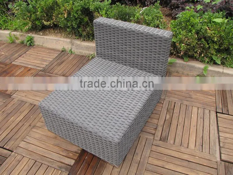 TEMPERED GLASS RATTAN GARDEN TABLE