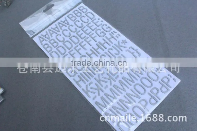 PVC Transparent glitter sticker