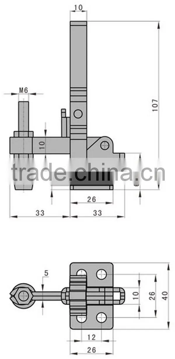 High quality SK3-021H-6 vertical adjustable latch type clamp