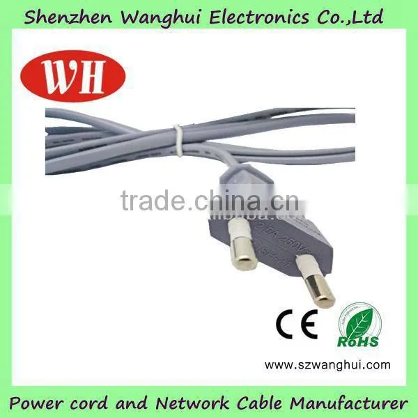 Manufacturer of ac power cord 2 pin cable for dryer/computer or washing maching