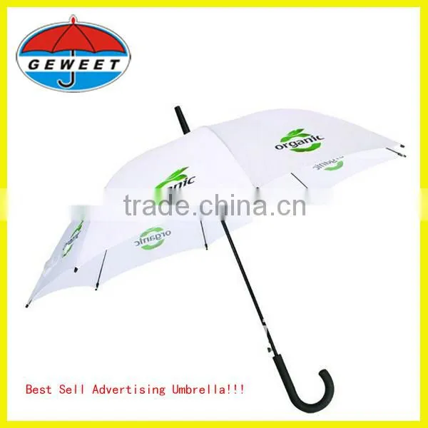 23*8k fiberglass frame advertising novelty umbrella