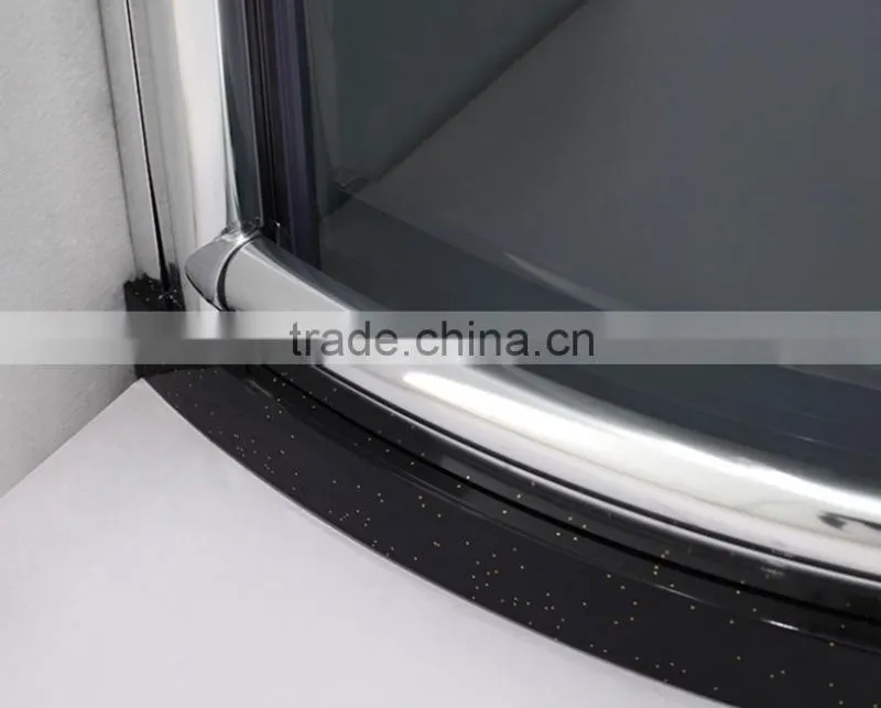 2015 high quality sector tempered glass shower room