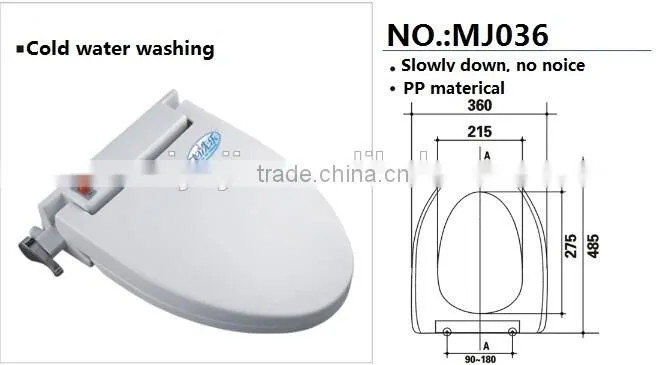 MJ036 Low cost none electric toilet bidet seat cover