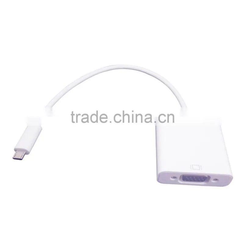 Micro USB 5pin MHL adaptador VGA + audio for smart phone